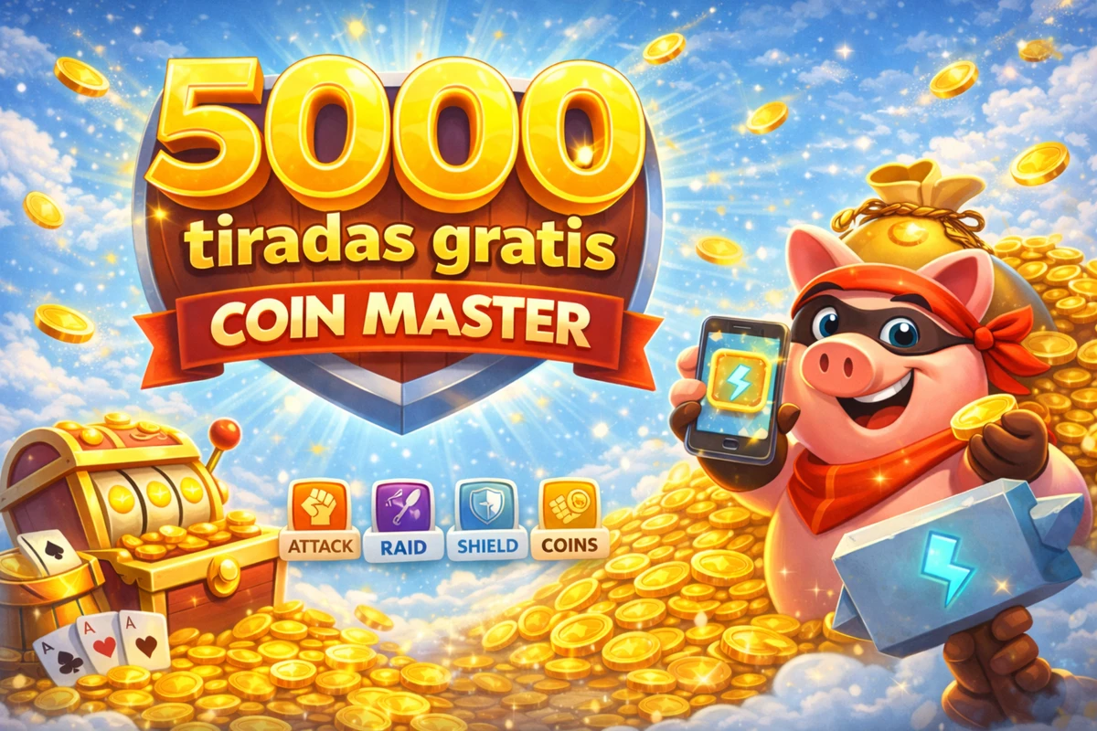 5000 tiradas gratis Coin Master